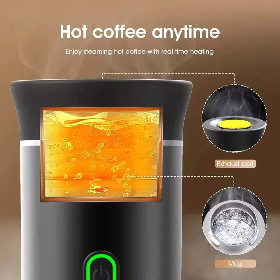 Xiaomi 3-in-1 Portable Espresso Machine: Wireless Car, Home & Travel Coffee Maker with Capsule & Ground Coffee Compatibility