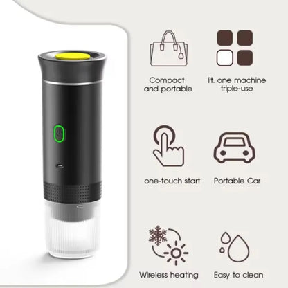 Xiaomi 3-in-1 Portable Espresso Machine: Wireless Car, Home & Travel Coffee Maker with Capsule & Ground Coffee Compatibility